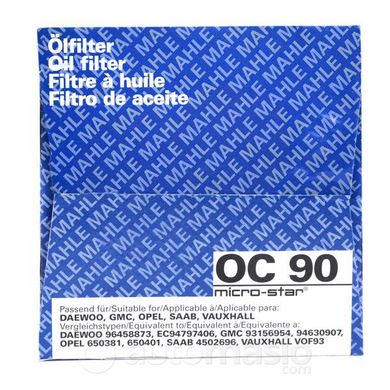 Масляный фильтр MAHLE OC90