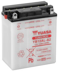 Мото аккумулятор Yuasa МОТО YuMicron Battery 12V 12,6Ah YB12AL-A2 (сухозаряженный)