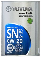 Toyota Motor Oil SN GF-5 0W-20, 1л.