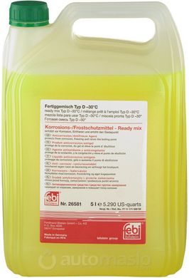 Febi 88541 G11 Antifreeze / Coolant (жёлто-зелёный), 5л.
