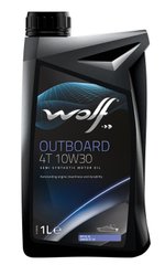 Лодочное моторное масло WOLF OUTBOARD 4T 10W-30, 1л