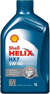 SHELL Helix HX7 5W-40, 1л.