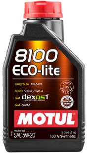 Motul 8100 Eco-lite 5W-20, 1л.