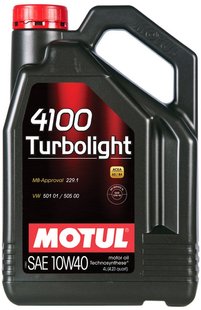 Motul 4100 Turbolight 10W-40, 4л.