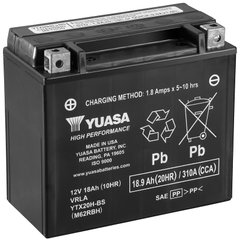 Мото аккумулятор Yuasa МОТО High Performance MF VRLA Battery AGM 12V 18,9Ah YTX20H-BS (сухозаряженный)