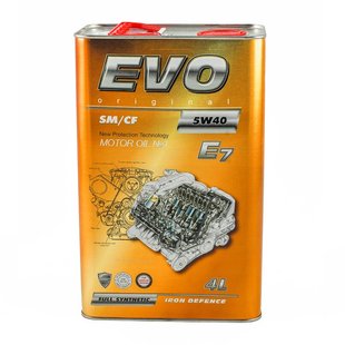 EVO E7 5W-40 SM/CF, 4л.