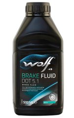 Тормозная жидкость WOLF BRAKE FLUID DOT 5.1 500мл