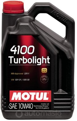 Motul 4100 Turbolight 10W-40, 5л.