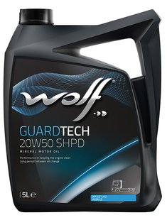 WOLF GUARDTECH 20W-50 SHPD, 5л