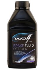 Тормозная жидкость WOLF BRAKE FLUID DOT 3&4 500мл