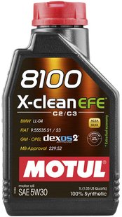 Motul 8100 X-clean EFE 5W-30, 1л.