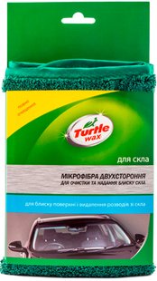 Микрофибра двухсторонняя для очистки и придания блеска стеклу Turtle Wax (380Х420мм), X5344