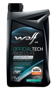 WOLF OFFICIALTECH 0W-20 LS-FE, 1л