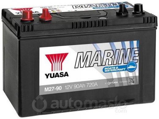 Лодочный аккумулятор Yuasa Marine Battery 12V 90Ah M27-90S(1)