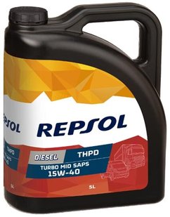 REPSOL DIESEL TURBO THPD 15W40, 5л