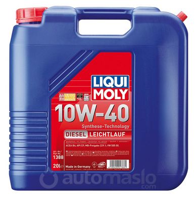 Liqui Moly Diesel Leichtlauf 10W-40, 20л.