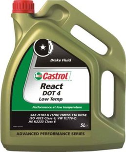 Castrol React Performance DOT 4, 5л.