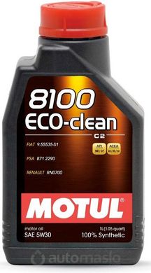 Motul 8100 Eco-clean 5W-30, 1л.