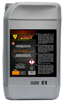 Моторное масло FUSION Full Syntetic 5W40 10L