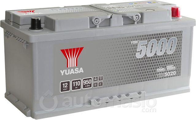 Автомобильный аккумулятор Yuasa Silver High Performance Battery 12V 110Ah YBX5020