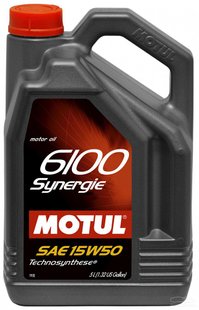 Motul 6100 Synergie 15W-50, 5л.