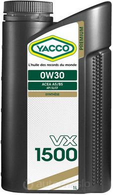 Yacco VX 1500 0W-30, 1л.