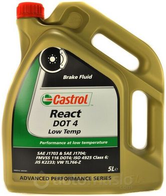 Castrol React DOT 4 Low Temp, 5л.