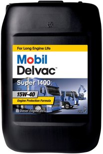 Mobil Delvac Super 1400 E 15W-40, 20л.