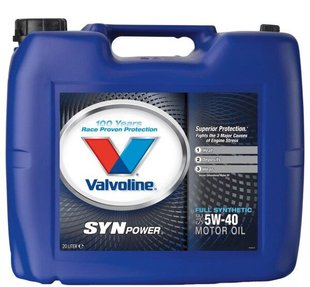 Valvoline SynPower 5W-40, 20л.