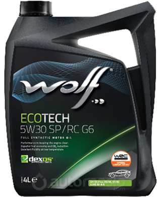 WOLF ECOTECH 5W-30 SP/RC D1-3, 4л