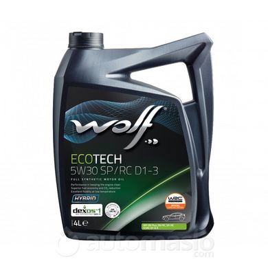 WOLF ECOTECH 5W-30 SP/RC D1-3, 4л