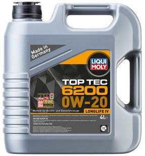 Liqui Moly Top Tec 6200 0W-20, 4л