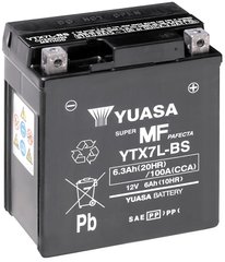 Мото аккумулятор Yuasa МОТО MF VRLA Battery AGM 12V 6Ah YTX7L-BS (сухозаряженный)