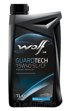 WOLF GUARDTECH 15W-40 SL/CF, 1л