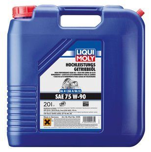 Liqui Moly Hochleistungs-Getriebeoil GL4+(GL-4/GL-5) 75W-90, 20л