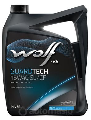 WOLF GUARDTECH 15W-40 SL/CF, 4л