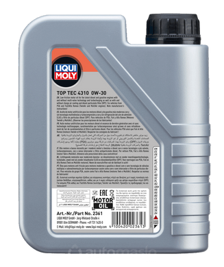 Liqui Moly Top Tec 4310 0W-30, 1л.