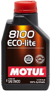 Motul 8100 Eco-lite 0W-20, 1л.