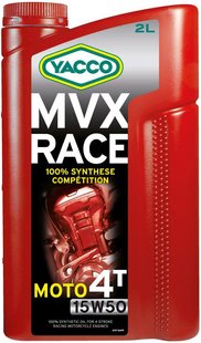 Yacco MVX Race 4T 15W-50, 2л.