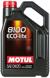 Motul 8100 Eco-lite 0W-20, 4л.