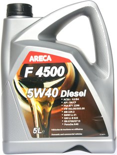 Areca F4500 Diesel 5W40, 5л.