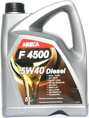 Areca F4500 Diesel 5W40, 5л.