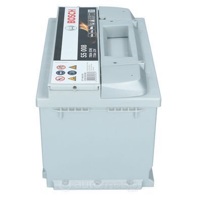 Автомобильный аккумулятор BOSCH S5 008 12V 77Ah 780A (0092S50080)
