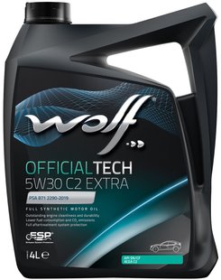 WOLF OFFICIALTECH 5W-30 C2 EXTRA, 4л