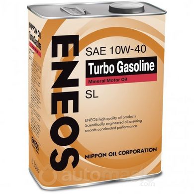 ENEOS TURBO GASOLINE SL 10W-40, 4л.