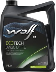 WOLF ECOTECH 0W-20 D1 FE, 5л