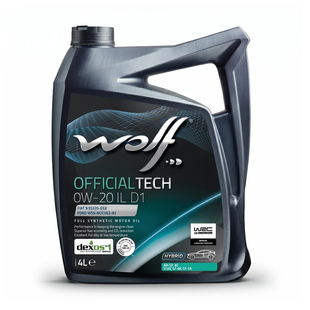Wolf Officialtech 0W-20 IL D1, 4л