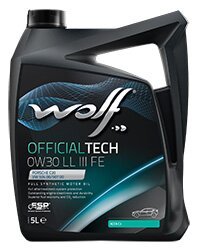 WOLF OFFICIALTECH 0W-30 LL III FE, 5л