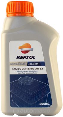 REPSOL LIQUIDO FRENOS DOT-5.1, 500мл