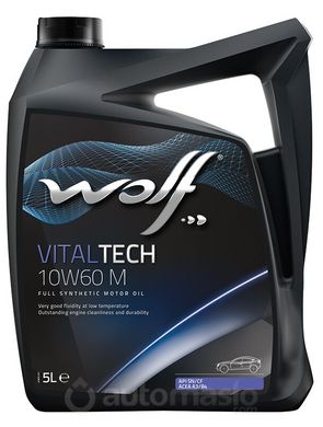 WOLF VITALTECH 10W-60 M, 5л